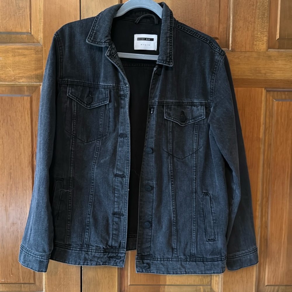 ASOS Noisy May Women’s Black Oversized Jean Jacket | Size Medium | No Flaws